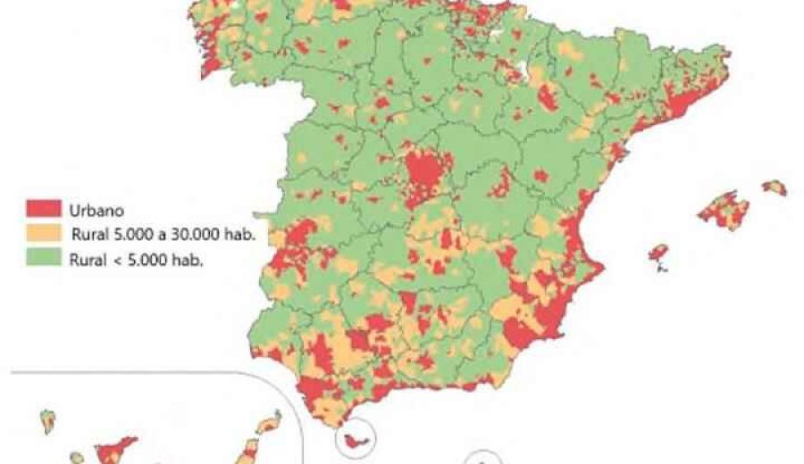 La población de las áreas rurales en España supera los 7,5 millones de personas