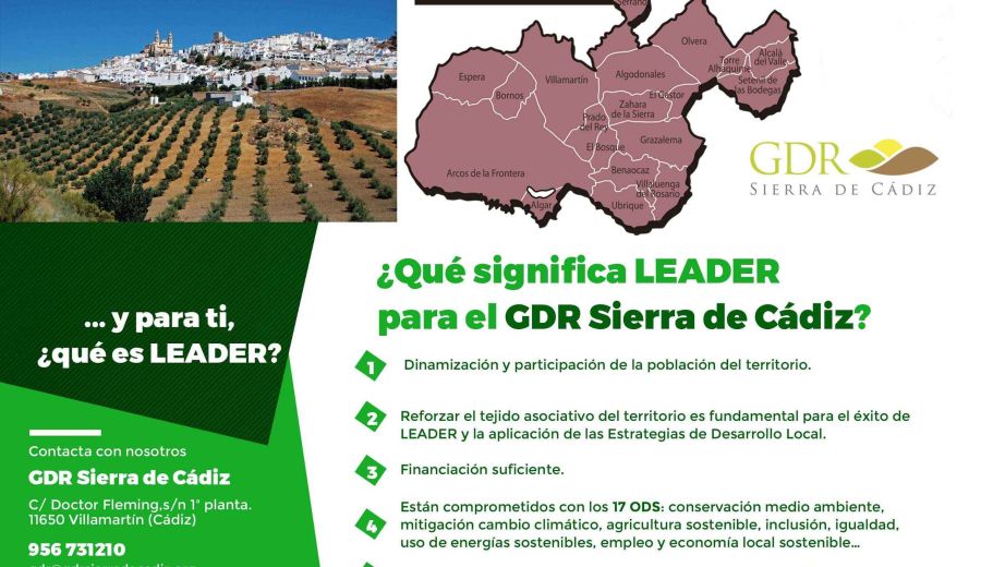Alfonso Moscoso, presidente del GDR Sierra de Cádiz: “LEADER es la mejor herramienta para dinamizar y fomentar la participación de los territorios rurales”
