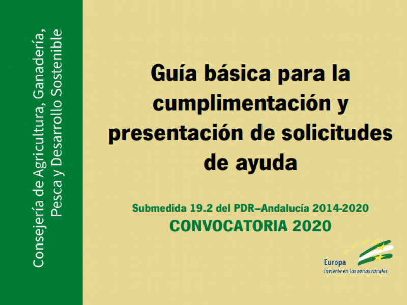 Guía básica para la presentación de solicitudes de ayuda LEADER 2020
