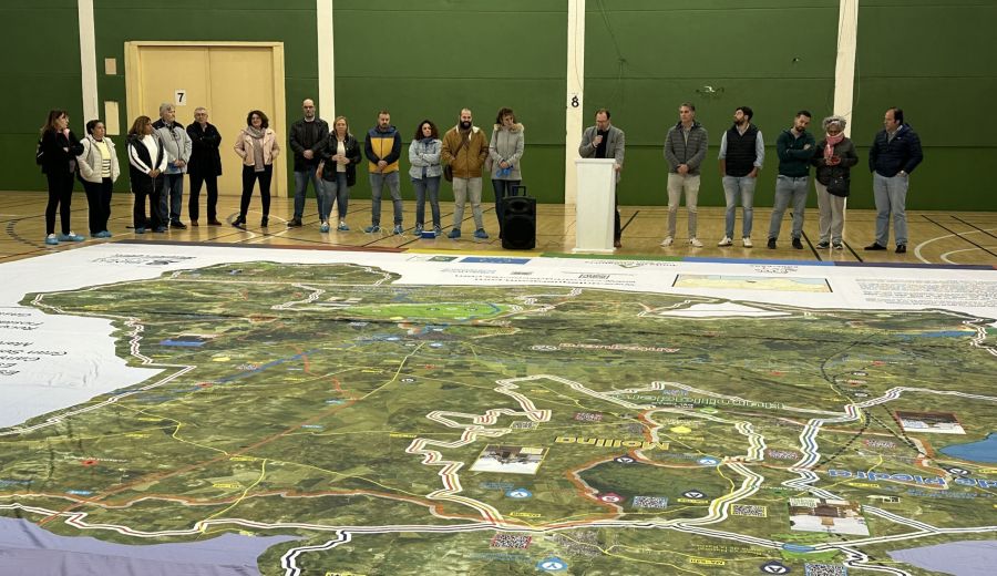 El GDR Antequera presenta un mapa gigante interactivo con los atractivos turísticos de la comarca