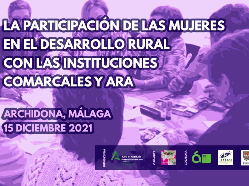 Jornada online “La participación de las mujeres en el desarrollo rural con las instituciones comarcales y ARA”. 15 de diciembre, 2021