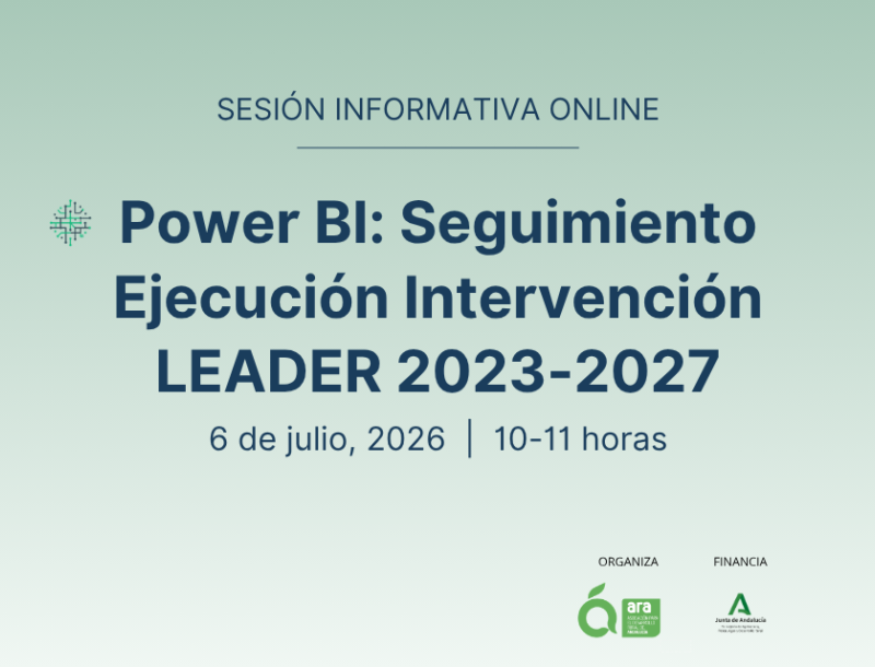 ARA organiza una sesión informativa sobre Inteligencia Artificial aplicada al análisis de datos en LEADER 2023-2027