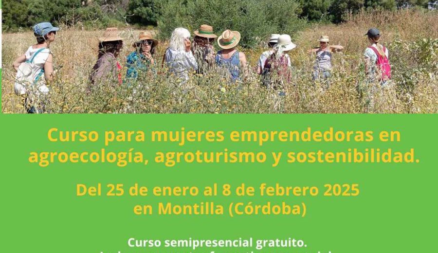 Formación para mujeres en agroecología, agroturismo y sostenibilidad en Montilla