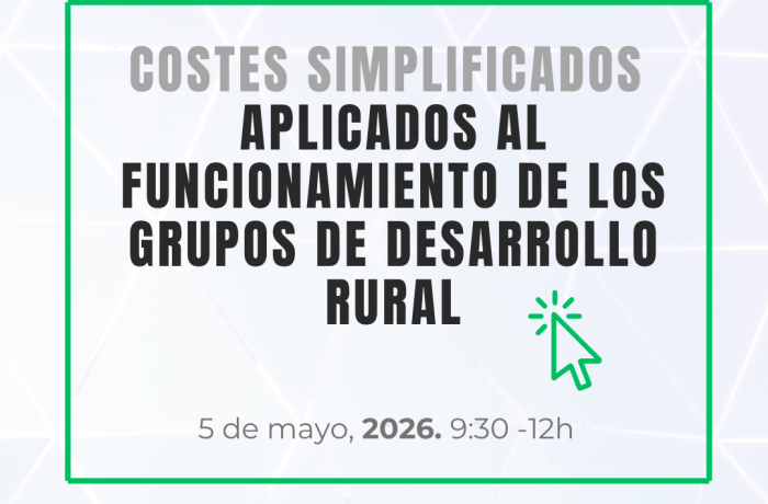 Formación ARA:  Costes Simplificados aplicados a los Grupos de Desarrollo Rural