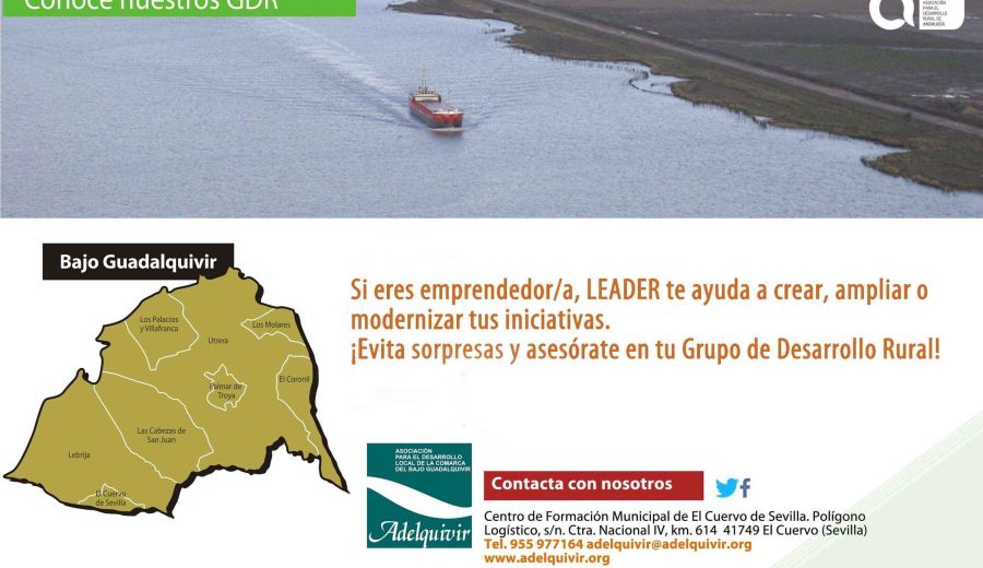 El GDR Bajo Guadalquivir “riega” de oportunidades esta comarca sevillana de campiñas y marismas