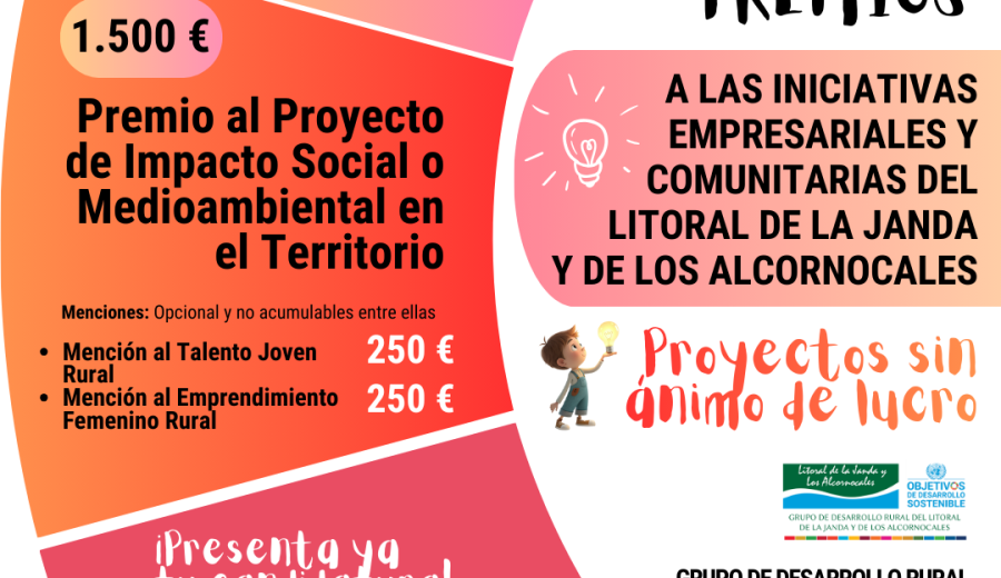 Litoral de la Janda y de Los Alcornocales lanza los I Premios a Iniciativas Empresariales y Comunitarias