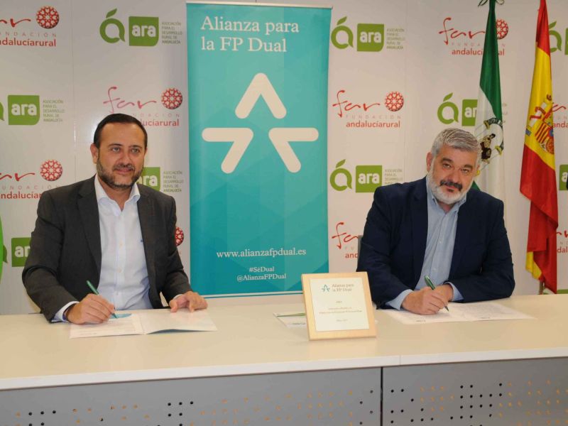 ARA impulsará la FP Dual entre las empresas con el apoyo de los Grupos de Desarrollo Rural de Andalucía