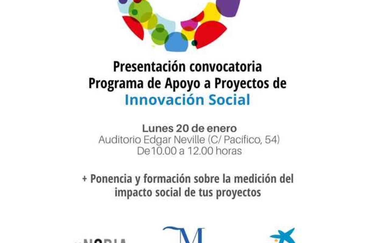Presentación de la Convocatoria de Proyectos de Innovación Social 2020 de la Fundación Bancaria ‘la Caixa’ y la Diputación de Málaga