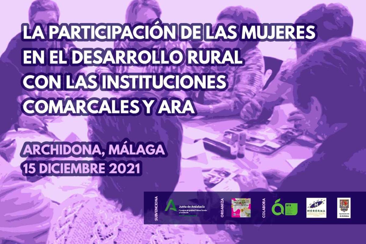 Jornada online “La participación de las mujeres en el desarrollo rural con las instituciones comarcales y ARA”. 15 de diciembre, 2021