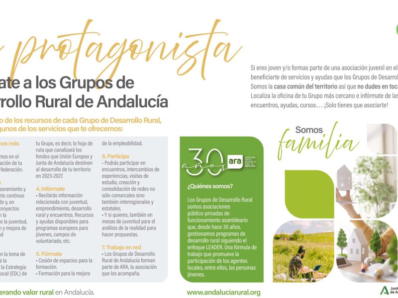 “Sé protagonista”, la campaña de ARA para acercar la juventud a los Grupos de Desarrollo