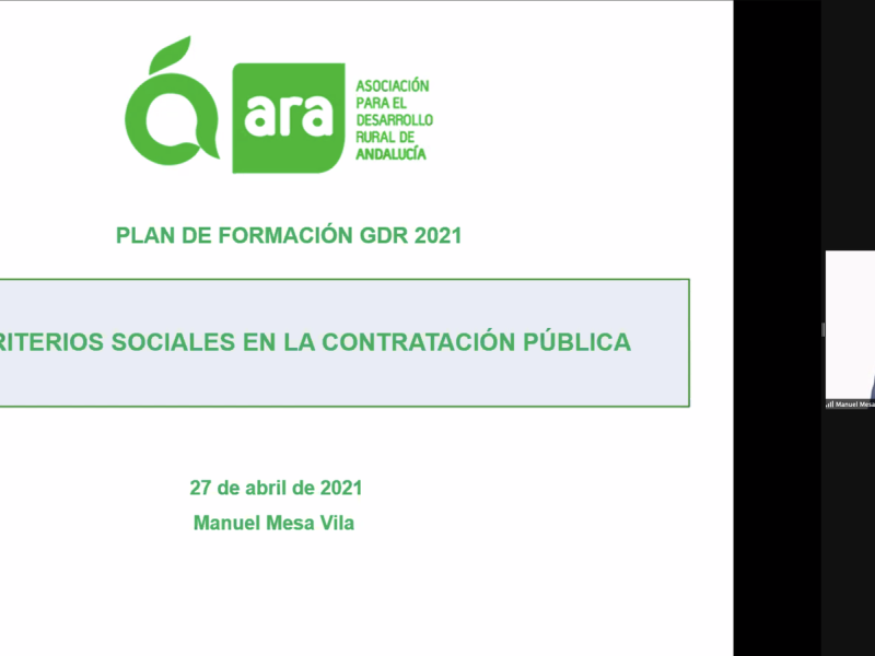 ARA da las claves para que los Grupos de Desarrollo Rural incorporen los criterios sociales en la contratación pública