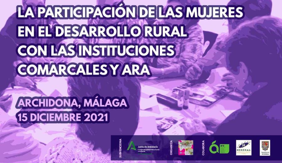 Jornada online “La participación de las mujeres en el desarrollo rural con las instituciones comarcales y ARA”. 15 de diciembre, 2021