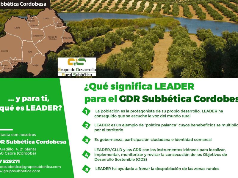Agricultura respalda con casi 120.000 euros proyectos destinados a fomentar el desarrollo rural en la Subbética Cordobesa
