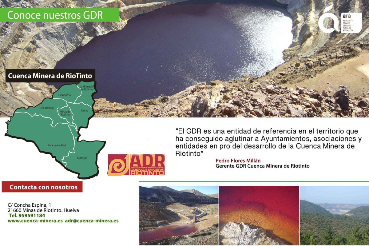 LEADER y el Plan HEBE plantan cara a la despoblación en la Cuenca Minera de Riotinto