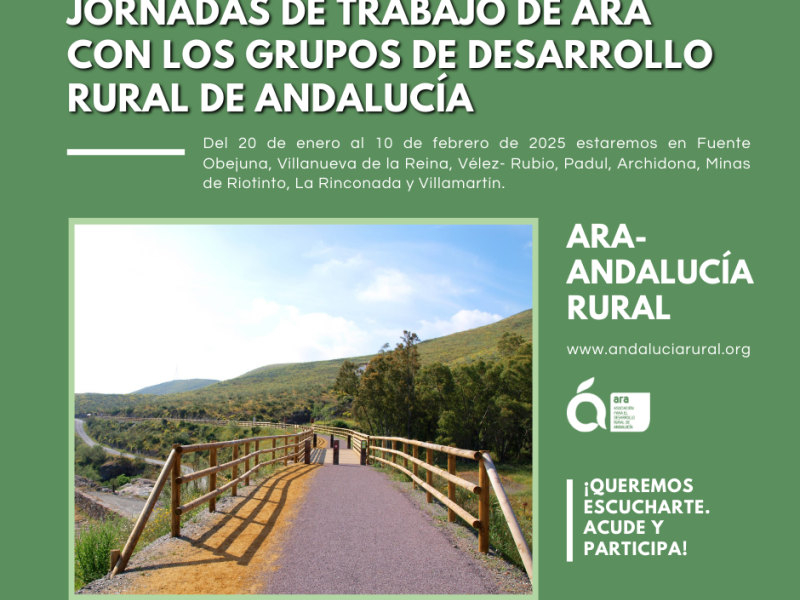 El Valle del Alto Guadiato acoge la primera de las ocho jornadas de trabajo de ARA con los Grupos de Desarrollo Rural
