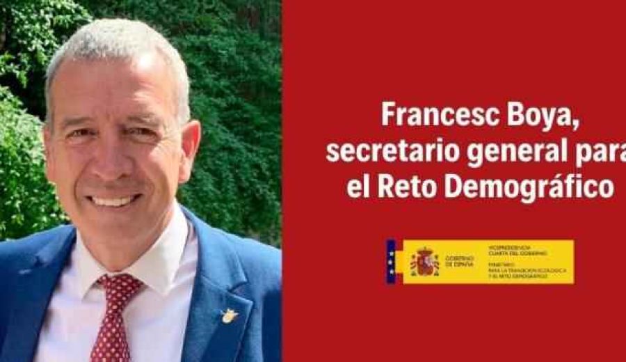 El Consejo de Ministros nombra a Francesc Boya secretario general para el Reto Demográfico