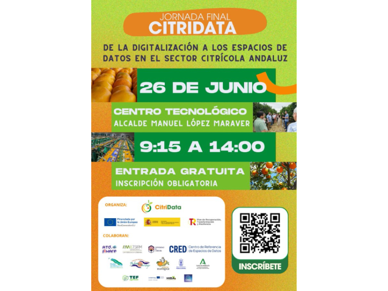 CitriData celebra en Palma del Río una jornada final sobre digitalización y espacios de datos en el sector citrícola andaluz