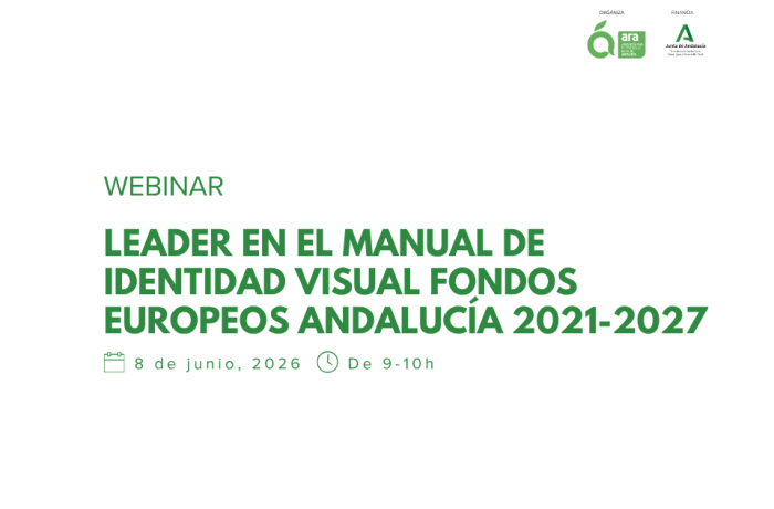 Webinar “LEADER en el Manual de Identidad Visual Fondos Europeos Andalucía 2021-2027”