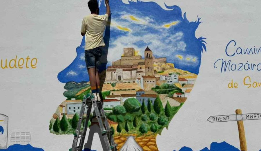 El GDR Sierra Sur de Jaén pinta la comarca con murales sobre el Camino Mozárabe