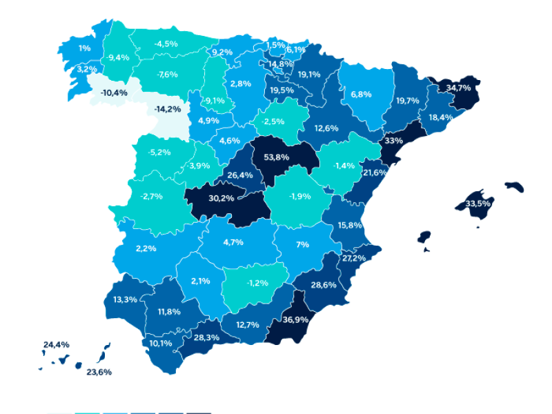 La población española crece un 15,4 % desde el 2000, mientras que la España rural se vacía