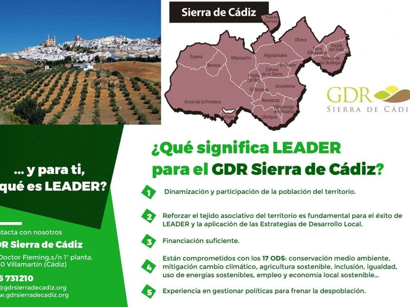 Alfonso Moscoso, presidente del GDR Sierra de Cádiz: “LEADER es la mejor herramienta para dinamizar y fomentar la participación de los territorios rurales”