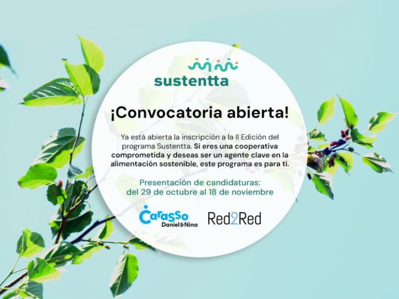 Abierta la II convocatoria de Sustentta para las cooperativas agroalimentarias