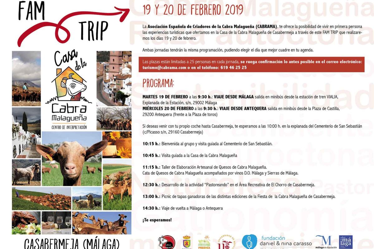 Los criadores de la Cabra malagueña organizan un famtrip para conocer esta especie