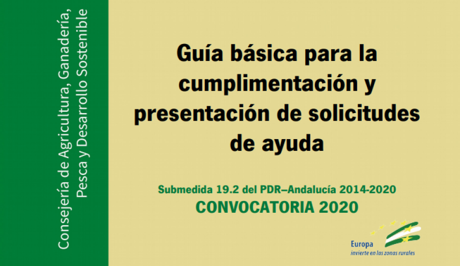 Guía básica para la presentación de solicitudes de ayuda LEADER 2020