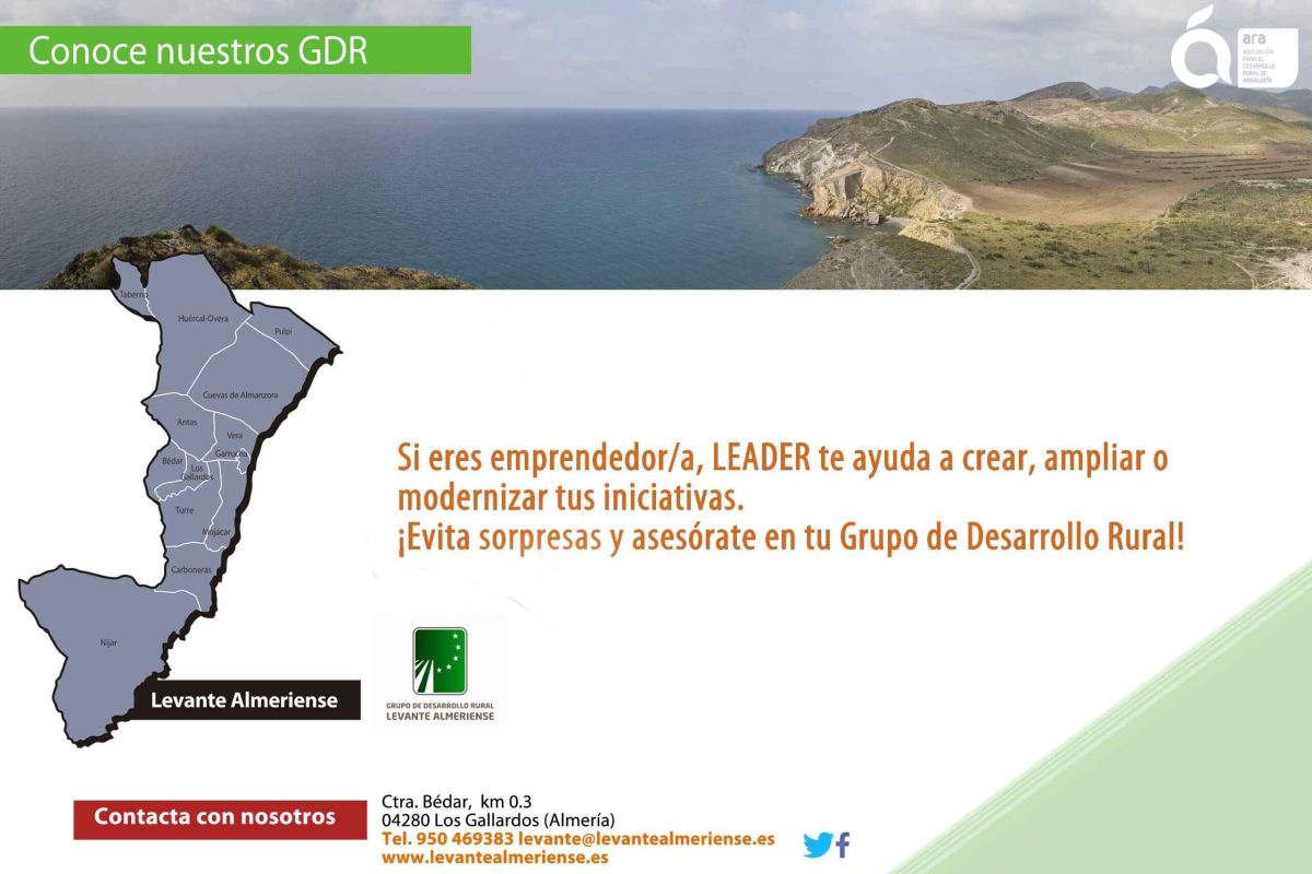 El Levante Almeriense defiende los Grupos de Desarrollo Rural como herramientas clave para luchar contra la despoblación