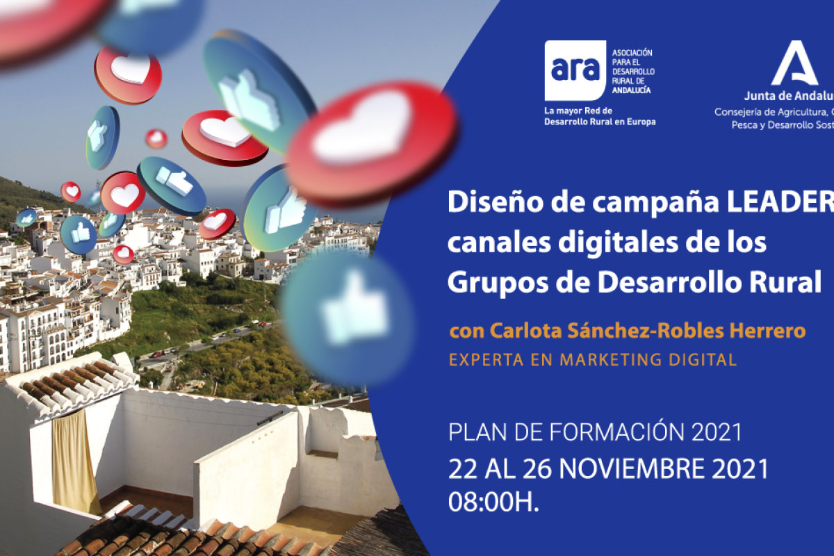 Curso online de ARA:“Diseño de campaña LEADER en canales digitales de los GDR Andalucía”
