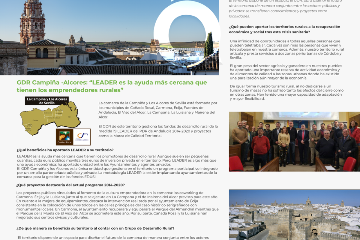 GDR Campiña-Alcores: “LEADER es la ayuda más cercana que tienen los emprendedores rurales”