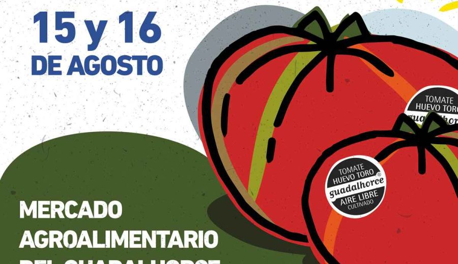 El GDR Guadalhorce colabora en la organización del Mercado Sabor a Málaga de Coín Tomate Huevo de Toro