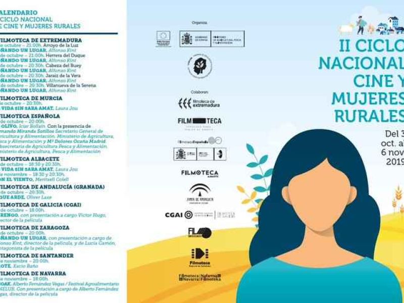 El Ministerio de Agricultura, Pesca y Alimentación organiza el II Ciclo Nacional Cine y Mujeres Rurales con proyecciones en 9 autonomías, entre ellas, Andalucía