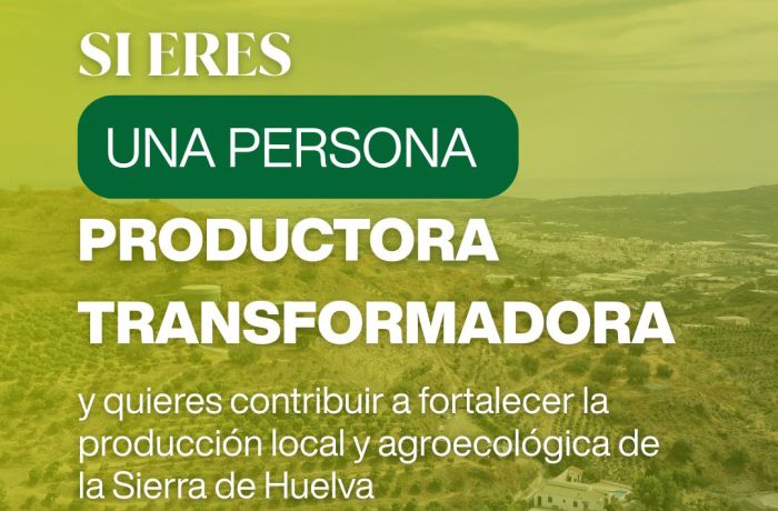 Únete al catálogo de productores y productoras locales de la Sierra de Huelva y Cuenca Minera