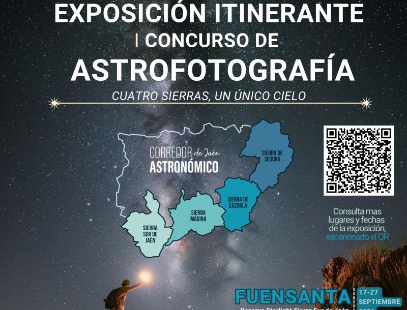 El Corredor Astronómico de Jaén acerca sus cielos estrellados a la ciudadanía a través de una exposición itinerante de astrofotografía