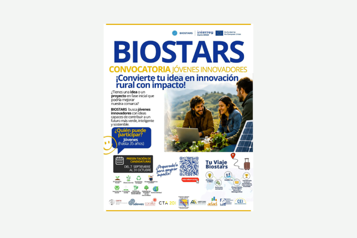 Aljarafe-Doñana abre la convocatoria BIOSTARS para impulsar el talento joven del Aljarafe-Doñana