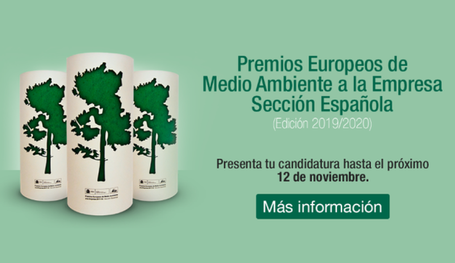 Abierto el plazo para presentar candidaturas a la sección española de los Premios Europeos de Medio Ambiente a la Empresa, que coordina la Fundación Biodiversidad