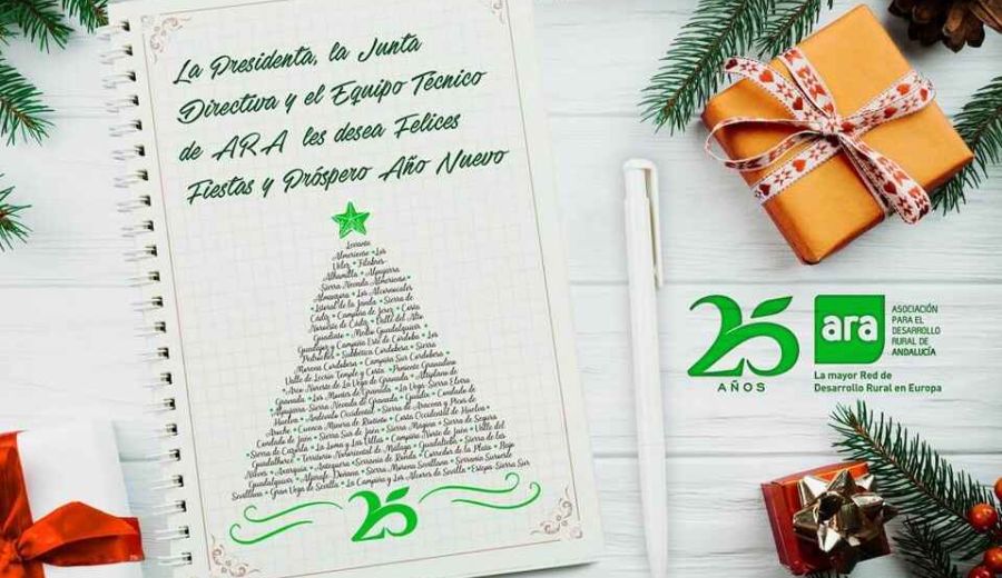 ARA os desea Feliz Navidad y un 2020 lleno de grandes proyectos para el mundo rural