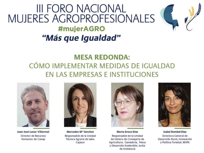 Isabel Bombal Díaz clausurará el III Foro Mujeres Agroprofesionales que se celebra hoy en Córdoba