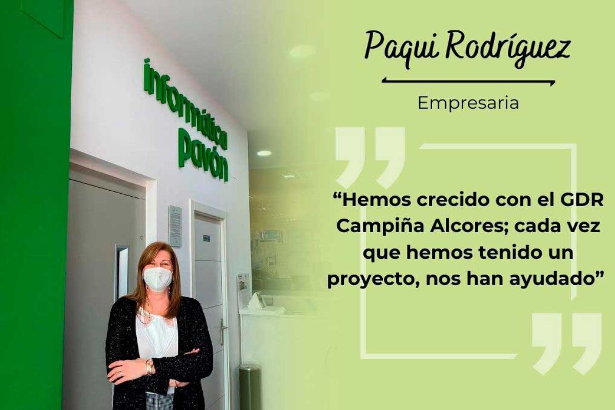 Paqui Rodríguez, emprendedora rural: “Hemos crecido con el GDR Campiña Alcores; cada vez que hemos tenido un proyecto, nos han ayudado”
