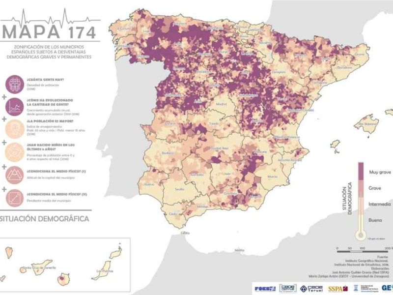 La Red SSPA elabora un mapa para mejorar la aplicación de las políticas contra la despoblación