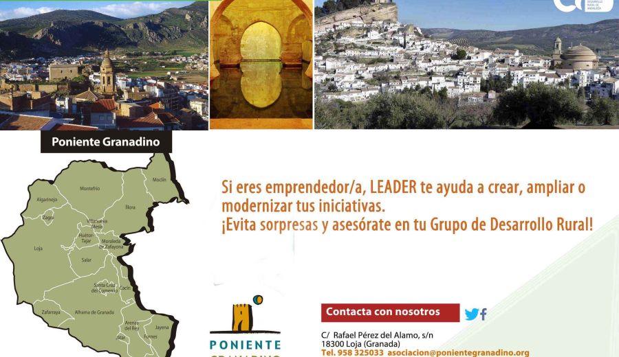Comienzan a llegar las primeras ayudas LEADER 2014-2020 a los emprendedores rurales del Poniente Granadino