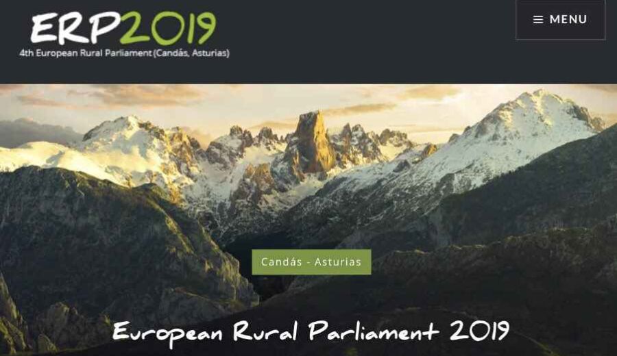 Abierta la preinscripción para el IV Parlamento Rural Europeo (ERP) que se celebrará en Asturias