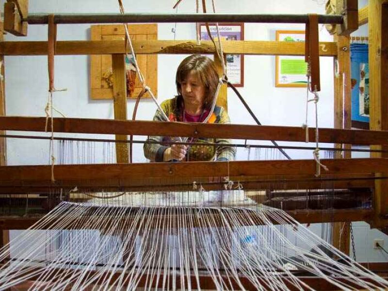 La tejedora de la Alpujarra Granadina, Ana Martínez, Premio Andaluz a la Artesanía