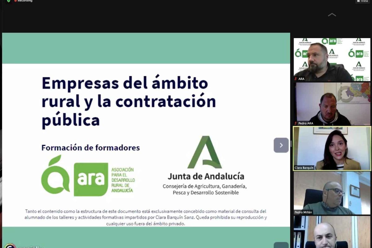 Los GDR de Andalucía se forman para facilitar a las empresas rurales que accedan al mercado de la Contratación Pública