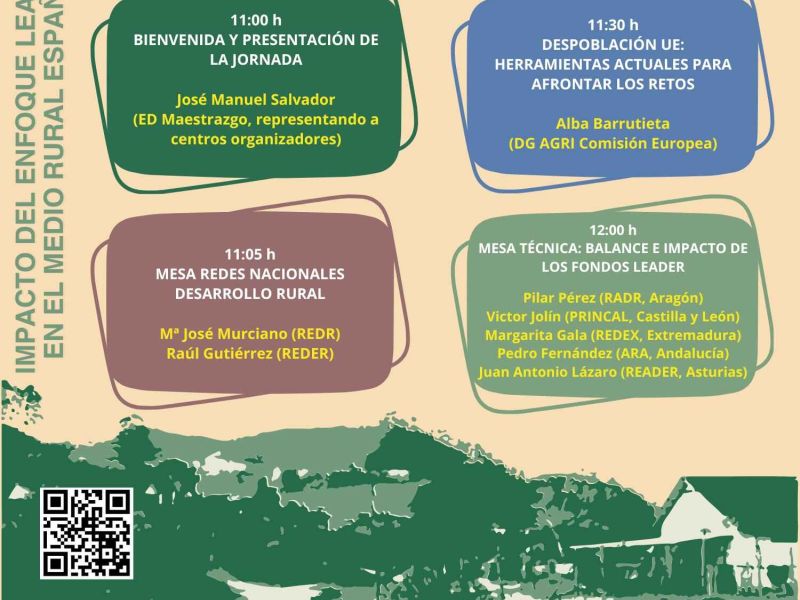 Jornada online “Impacto del enfoque LEADER en el medio rural español”