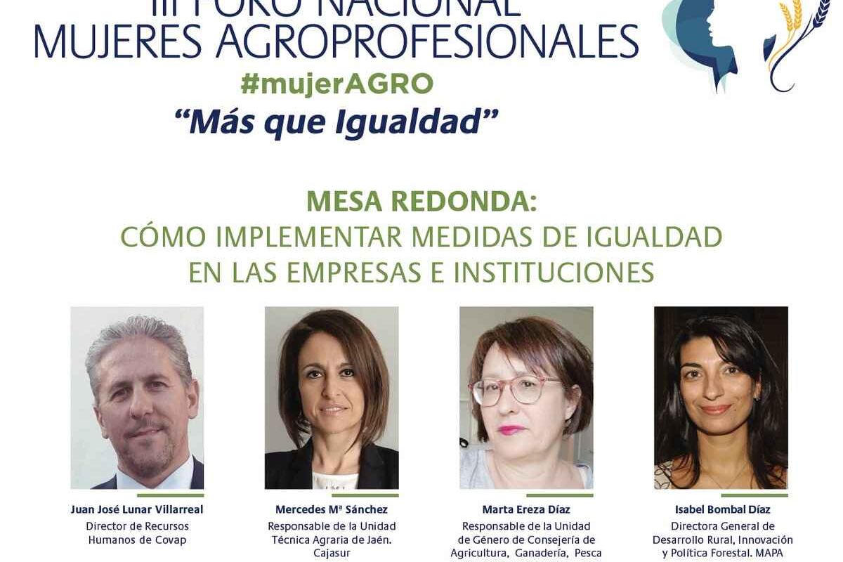 Isabel Bombal Díaz clausurará el III Foro Mujeres Agroprofesionales que se celebra hoy en Córdoba