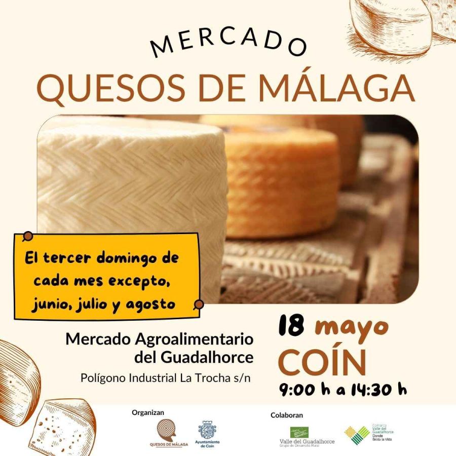 Diez queserías participan en el Mercado de Quesos de Málaga en Coín