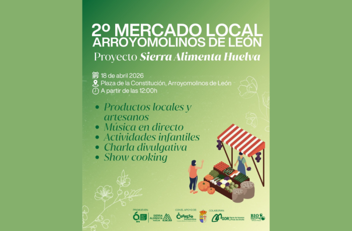 Arroyomolinos de León acoge el 18 de abril el 2º Mercado Local de SierraAlimenta Huelva