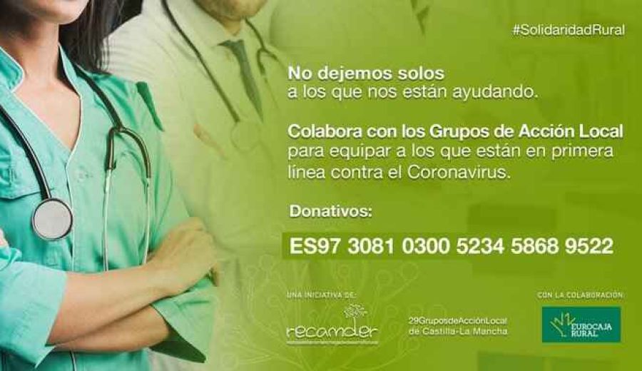 RECAMDER apela a la solidaridad rural para proteger a los profesionales que luchan contra el coronavirus